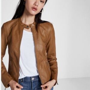 Express (Minus) The Leather Moto Jacket Medium